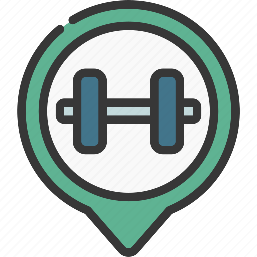 Gym, maps, gps, point, fitness icon - Download on Iconfinder