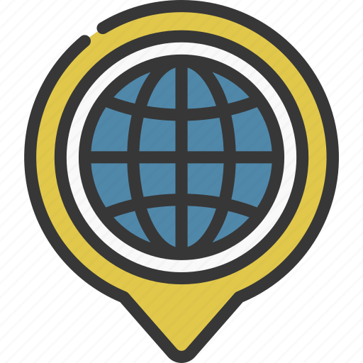 Internet, maps, gps, point, globe icon - Download on Iconfinder