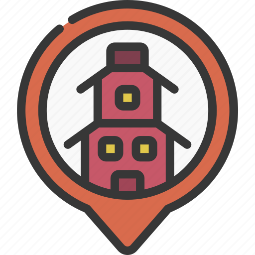 Japanese, building, maps, gps, point, temple icon - Download on Iconfinder