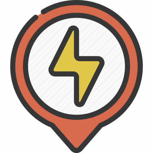 Power, maps, gps, point, electricity icon - Download on Iconfinder