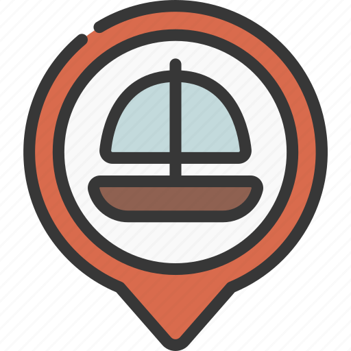 Sail, boat, maps, gps, point, sailing icon - Download on Iconfinder