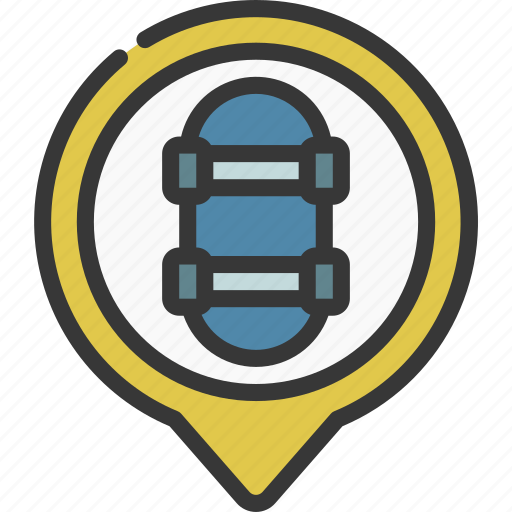 Skatepark, maps, gps, point, skate icon - Download on Iconfinder