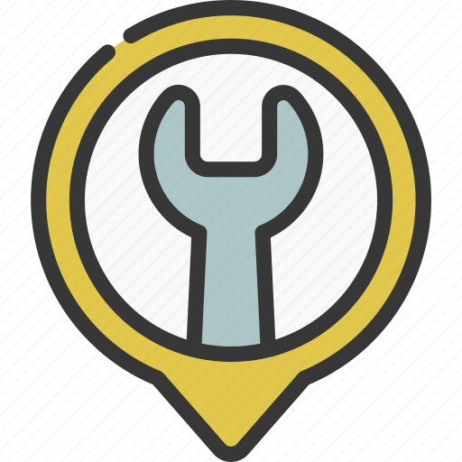 Spanner, maps, gps, point, tool icon - Download on Iconfinder
