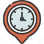 timer, maps, gps, point, clock 