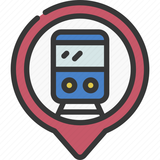 Train, station, maps, gps, point, transport icon - Download on Iconfinder