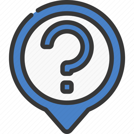 Unknown, maps, gps, point, question icon - Download on Iconfinder