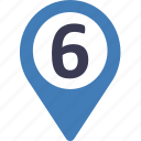 six, formula, location, number, track, navigation, pin