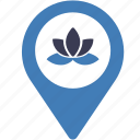fitness, flower, location, map, nature, place, position