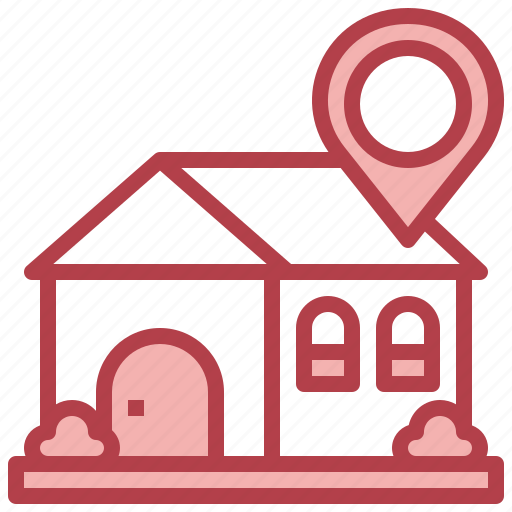 Home, location, pin, placeholder, delivery, house icon - Download on Iconfinder