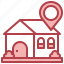 home, location, pin, placeholder, delivery, house 