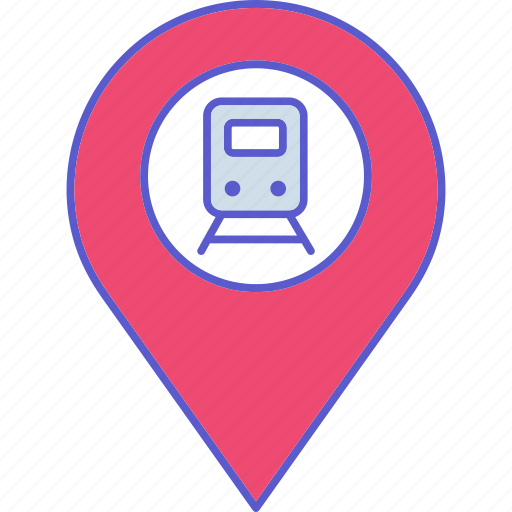 Train location, destination, location, railway, navigation, station, train icon - Download on Iconfinder