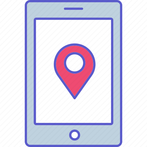 Phone location, destination, location, map, navigation, phone icon - Download on Iconfinder