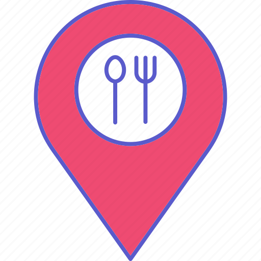 Restaurant location, destination, location, map, navigation, restaurant icon - Download on Iconfinder
