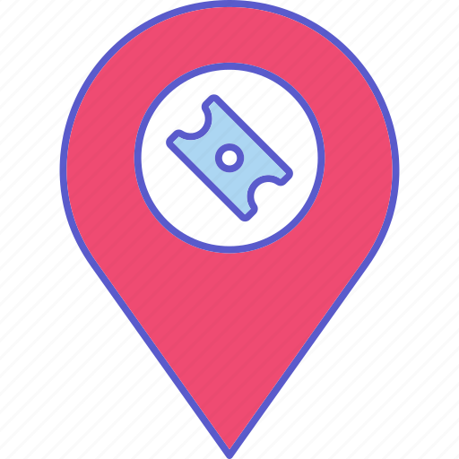 Theatre location, destination, location, map, movie, navigation, theatre icon - Download on Iconfinder
