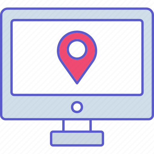 Desktop, destination, location, map, navigation icon - Download on Iconfinder