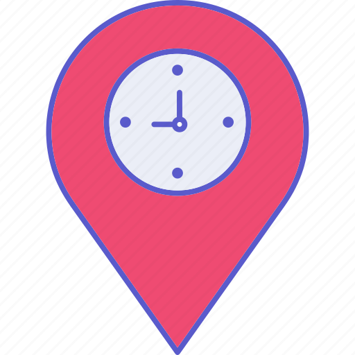 Location time, arrival, clock, estimated, location, time icon - Download on Iconfinder