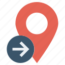 gps, location, location pin, map pin, navigation, pin, right side