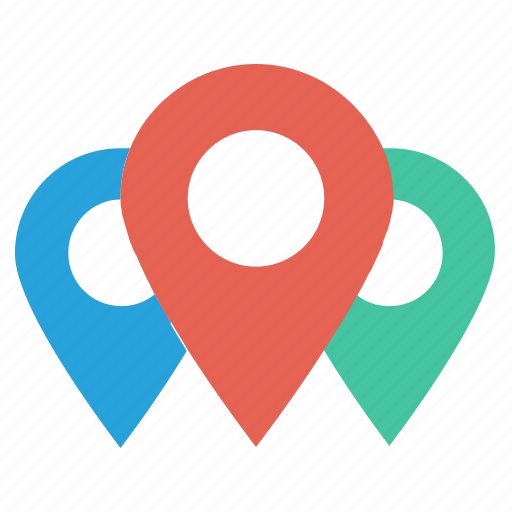 Gps, location pins, locations, map pins, marker, navigation, pins icon - Download on Iconfinder