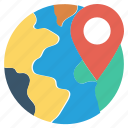 country, earth, globe, location, location pin, map, world