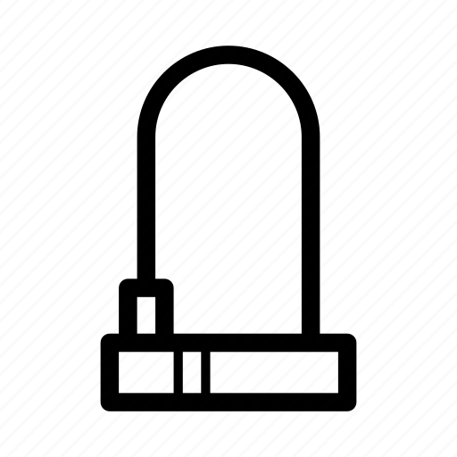 Bicycle, lock, padlock, security, cable icon - Download on Iconfinder
