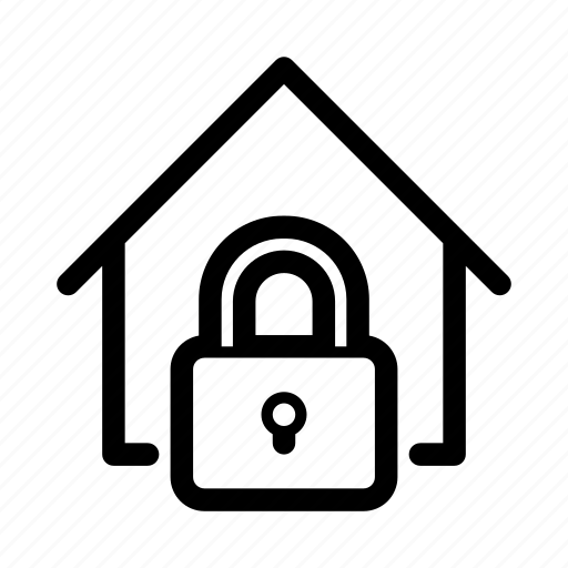 House, lock, private, property, secure icon - Download on Iconfinder