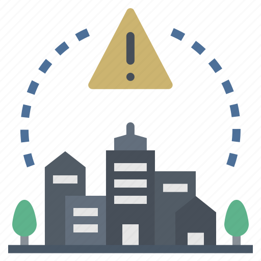 Alert, city, critical, emergency, lockdown icon - Download on Iconfinder