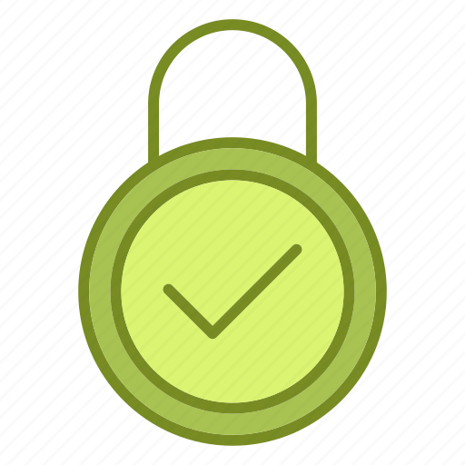 Checked, lock, padlock, protection icon - Download on Iconfinder