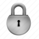 lock, padlock, protection, safety, steel