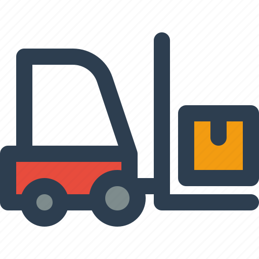 Forklift, logistic, warehouse, package icon - Download on Iconfinder