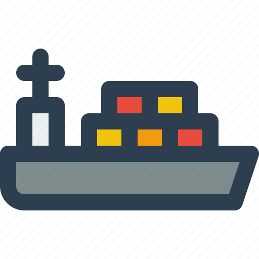 Freighter, cargo, ship, logistic icon - Download on Iconfinder