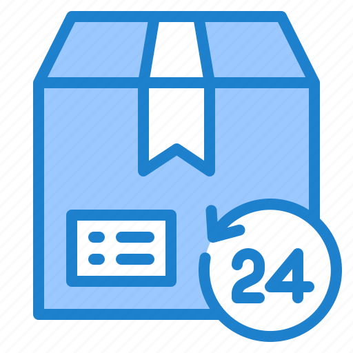 24hr, box, delivery, package, shipping icon - Download on Iconfinder