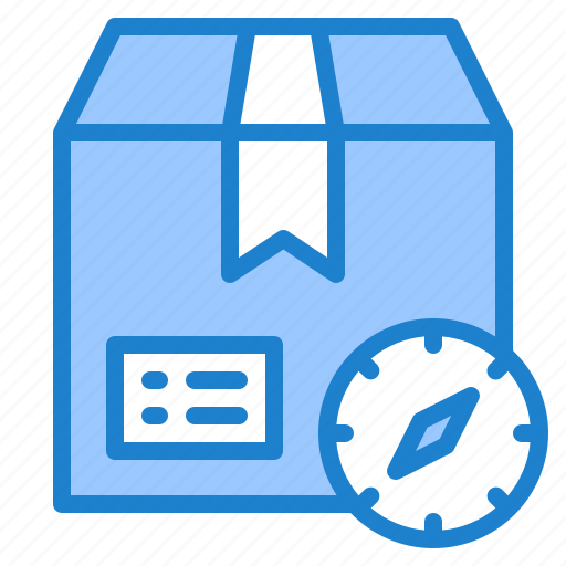 Box, delivery, logistic, map, shipping icon - Download on Iconfinder
