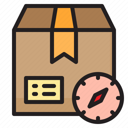Box, delivery, logistic, map, shipping icon - Download on Iconfinder