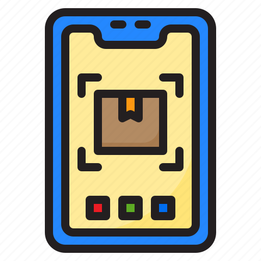 Box, delivery, mobilephone, package, shipping icon - Download on Iconfinder
