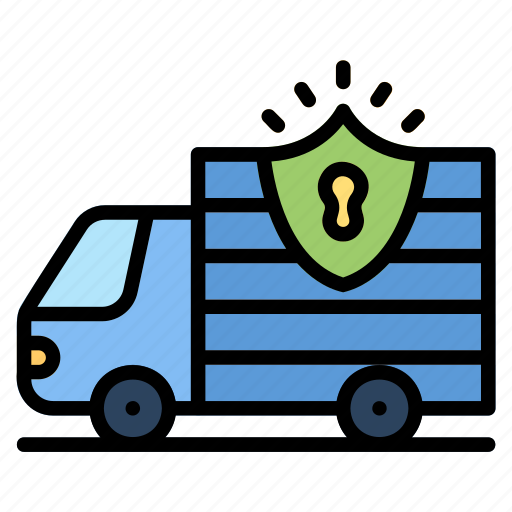 Security, secure, truck, logistics, delivery icon - Download on Iconfinder
