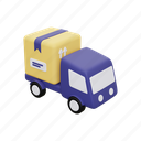 truck, delivery, transportation, package, parcel, delivery service, cargo 