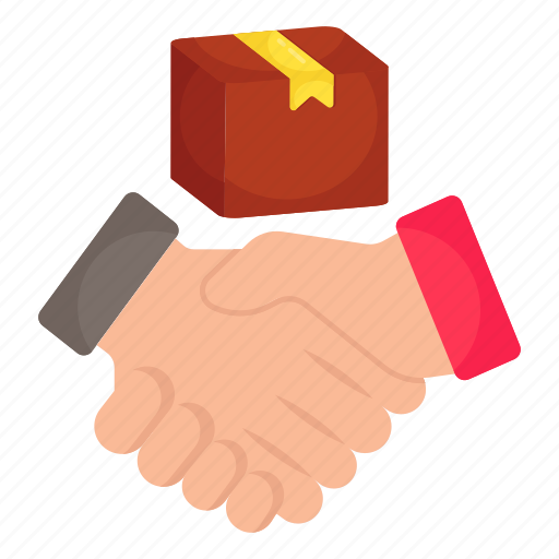 Logistic deal, logistic contract, agreement, logistic handshake, handclasp icon - Download on Iconfinder