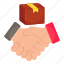 logistic deal, logistic contract, agreement, logistic handshake, handclasp 