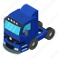 dm3, illustration, isometric, logo, object, truck, vector 