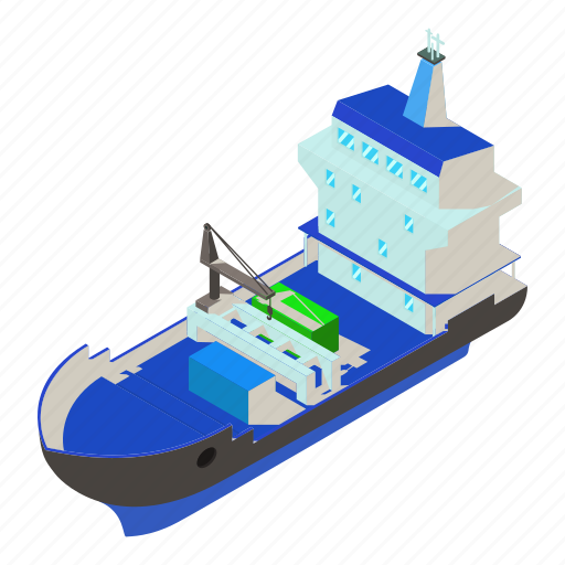 Delivery, dm3, illustration, isometric, logo, ship, vector icon - Download on Iconfinder