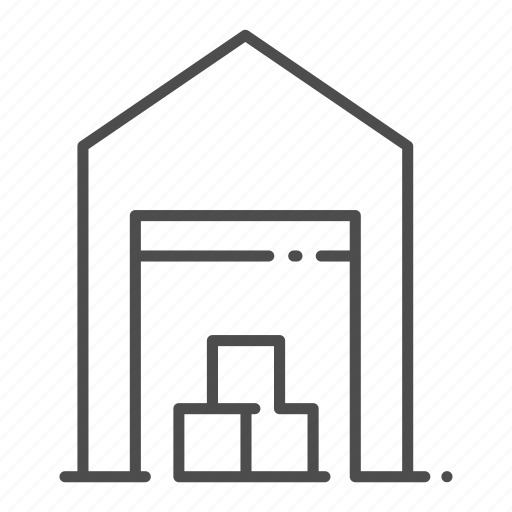 Delivery, distribution, factory, logistic, storage, storehouse, warehouse icon - Download on Iconfinder