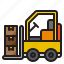 forklist, box, logistics, delivery, storehouse 