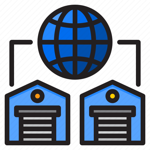 Global, warehouse, worldwide, logistics, delivery icon - Download on Iconfinder