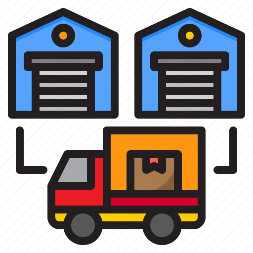 Truck, warehouse, storehouse, delivery, logistics icon - Download on Iconfinder