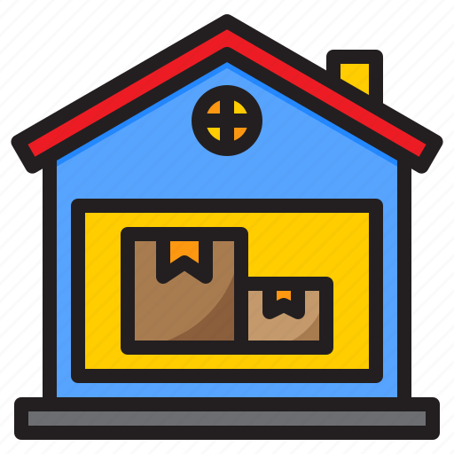 Warehouse, storehouse, logistics, box, delivery icon - Download on Iconfinder
