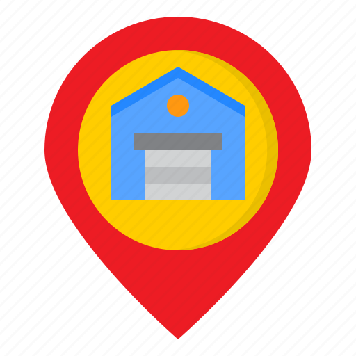 Location, map, warehouse, logistics, delivery icon - Download on Iconfinder