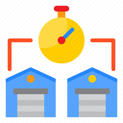 Stopwatch, warehouse, storehouse, logistics, delivery icon - Download on Iconfinder