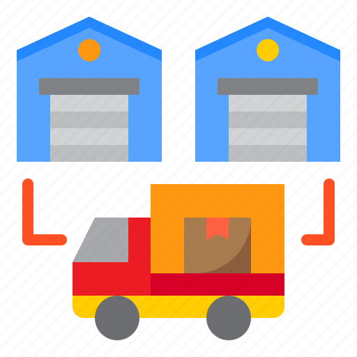 Truck, warehouse, storehouse, delivery, logistics icon - Download on Iconfinder