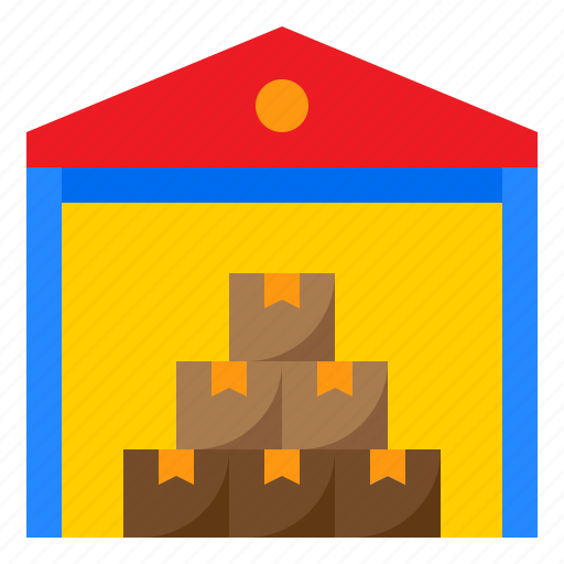 Warehouse, box, storehouse, logistics, delivery icon - Download on Iconfinder