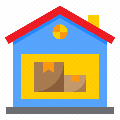 Warehouse, storehouse, logistics, box, delivery icon - Download on Iconfinder